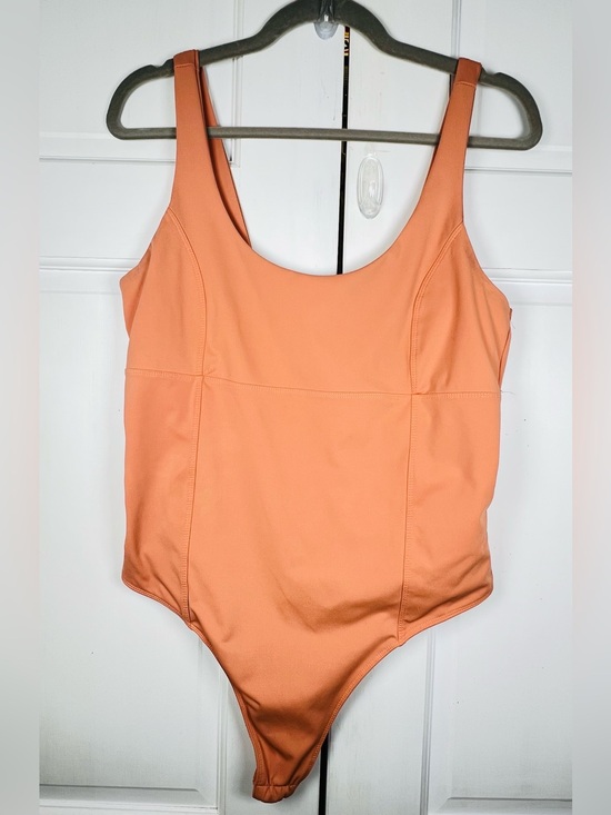 Forever 21 Tops - Forever 21 Bodysuit Orange/Salmon Colon Excellent condition Size XL